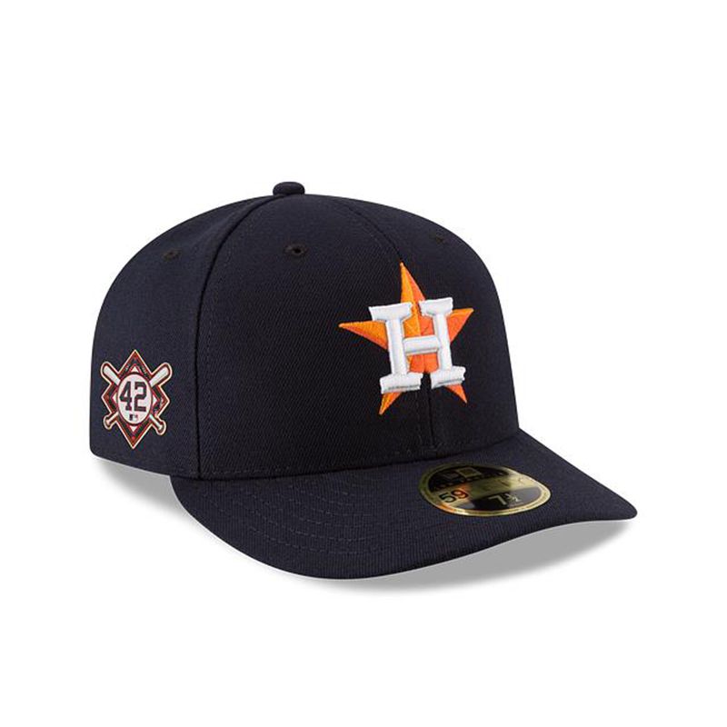 MLB Houston Astros Jackie Robinson Day Low Profile 59Fifty Fitted (IQL1821) - Blue New Era Caps